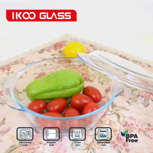 microwave glassware/heat-resistance glassware/ glass bakeware-glass baking pan/dish/plate